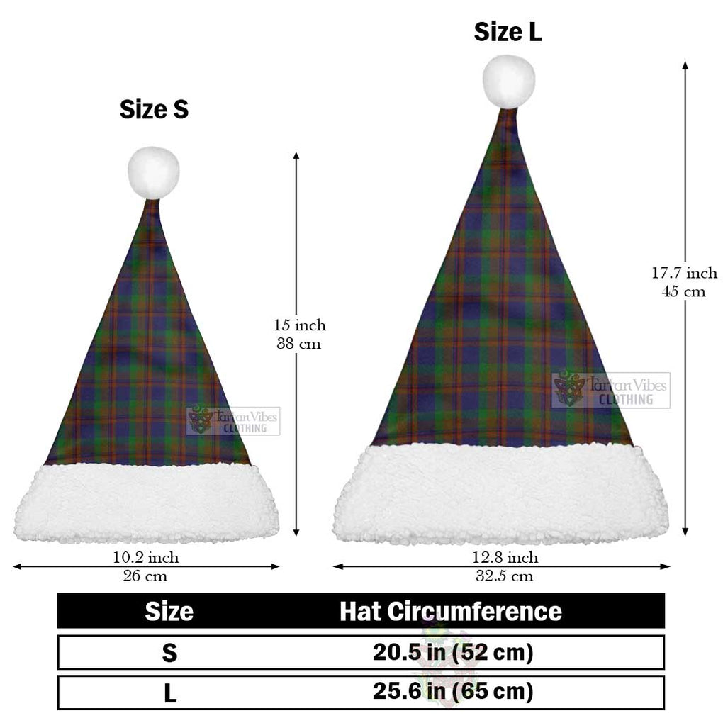 Mann Tartan Christmas Santa Hats Christmas Hat L 25.6in (65cm) - Tartan Vibes Clothing