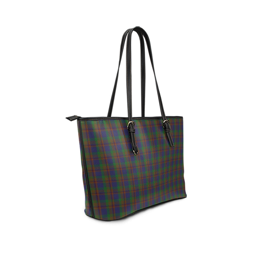 Mann Tartan Leather Tote Bag - Tartan Vibes Clothing