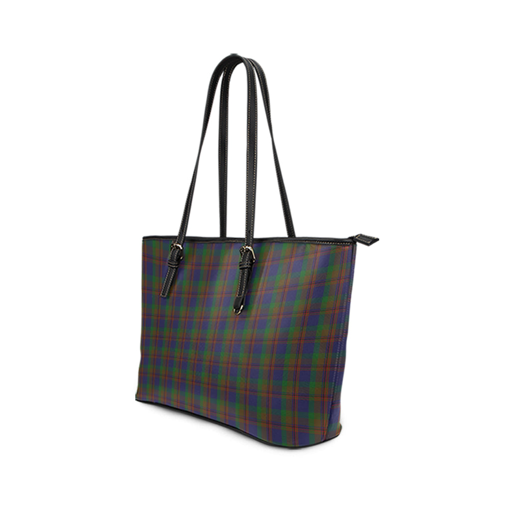 Mann Tartan Leather Tote Bag - Tartan Vibes Clothing