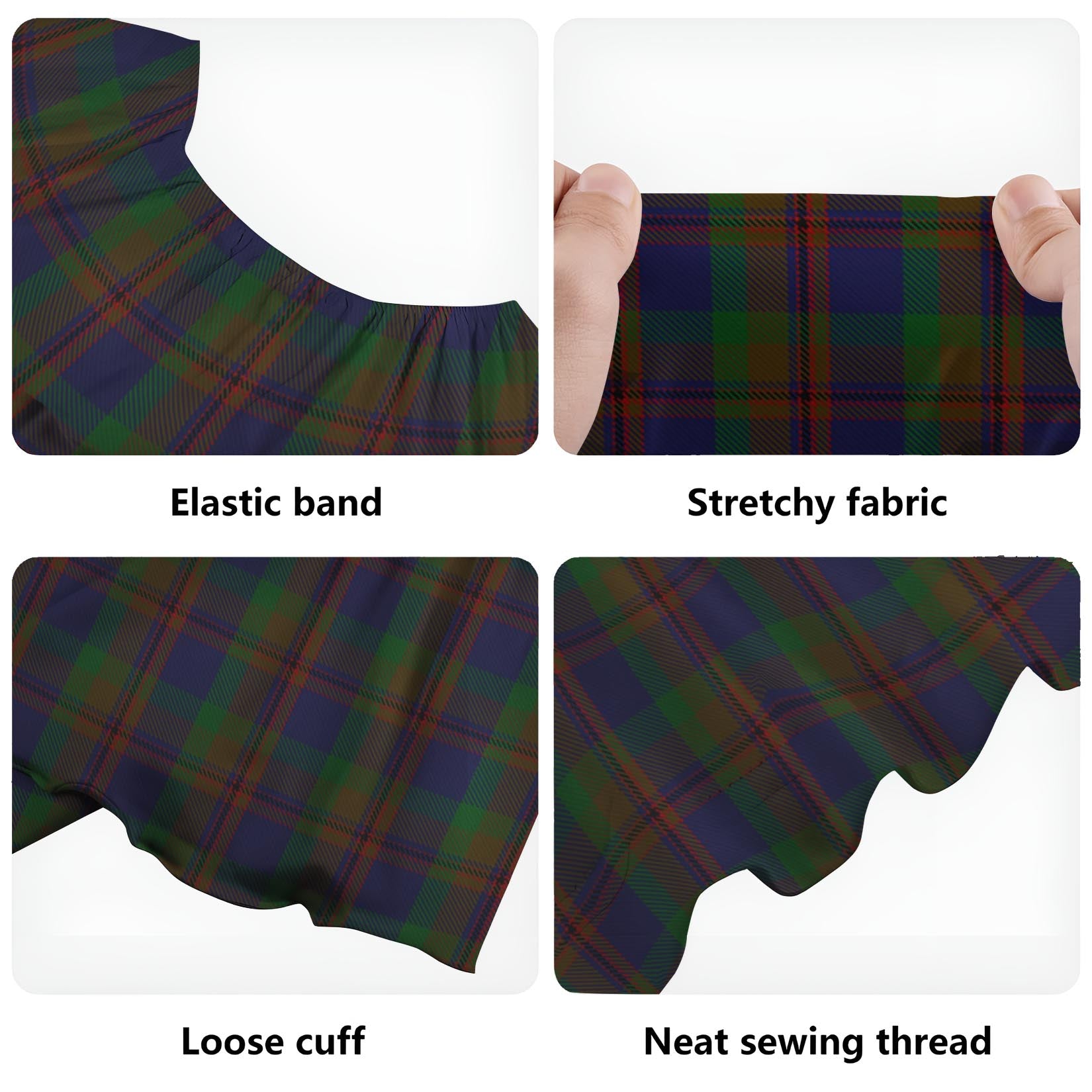 Mann Tartan Off Shoulder Long Dress - Tartan Vibes Clothing