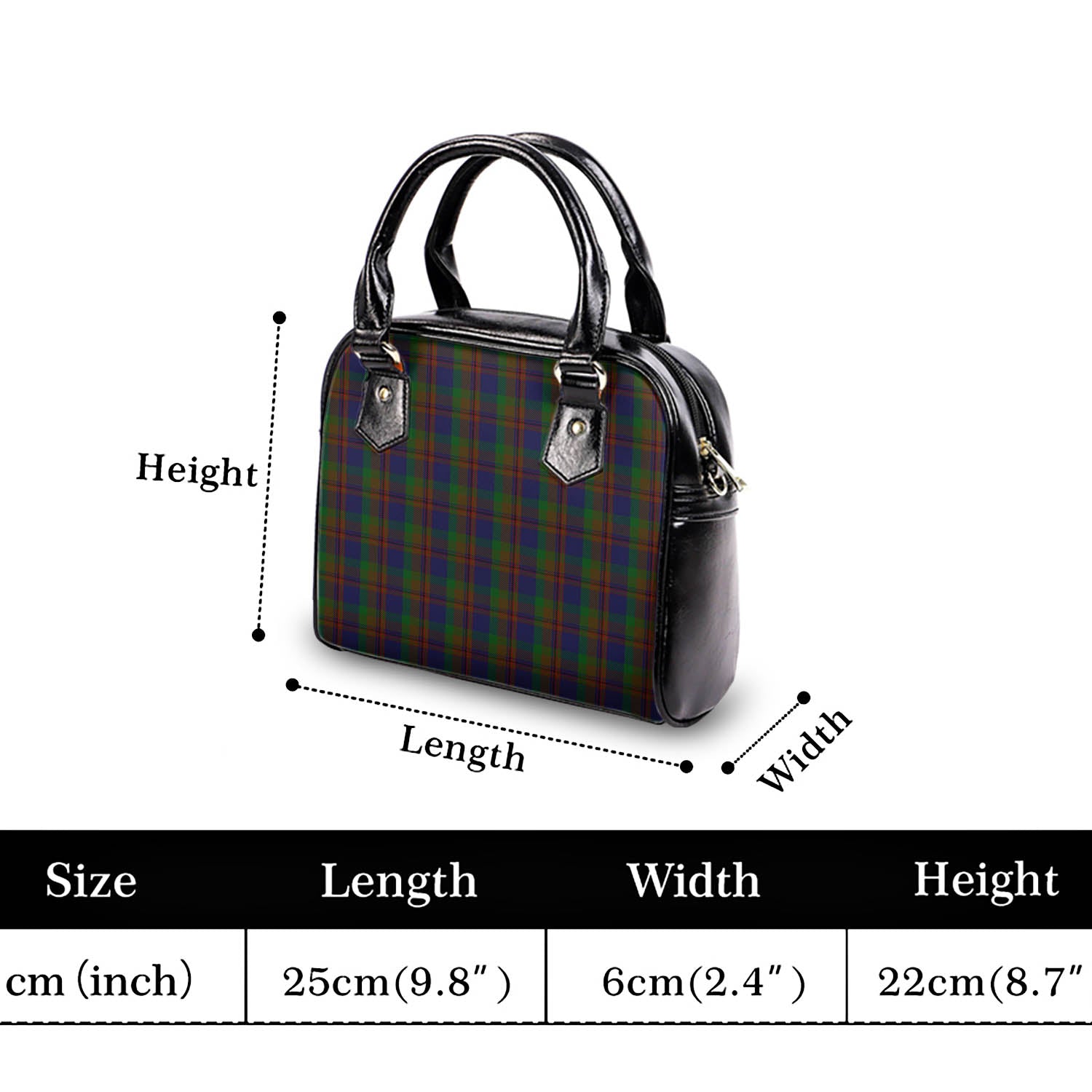 Mann Tartan Shoulder Handbags - Tartan Vibes Clothing