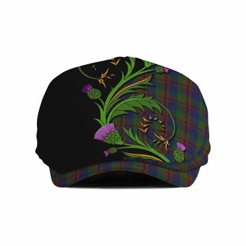 Mann Tartan Flat Cap, Jeff Cap Scottish Thistle Pride Heritage Art