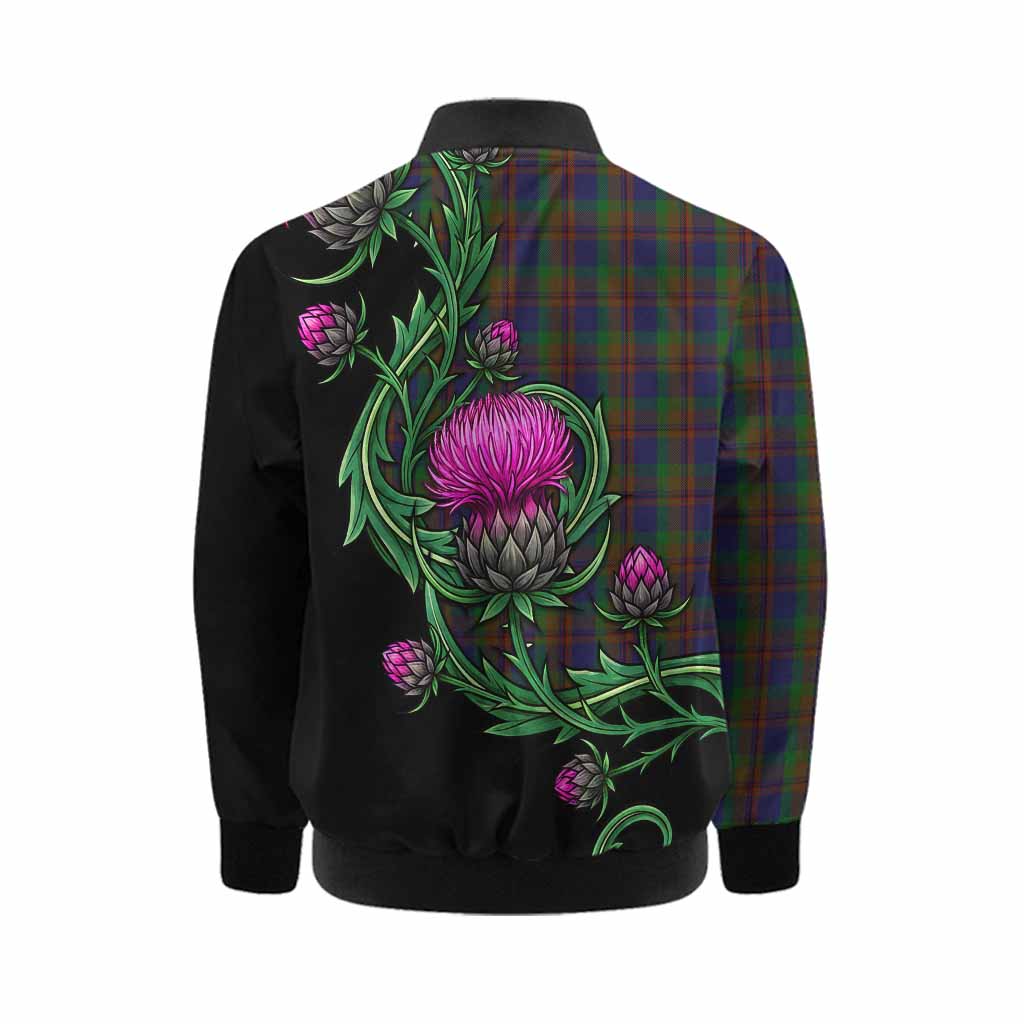 Mann Tartan Kid Bomber Jacket Resilient Scottish Thistle Kid - Tartan Vibes Clothing