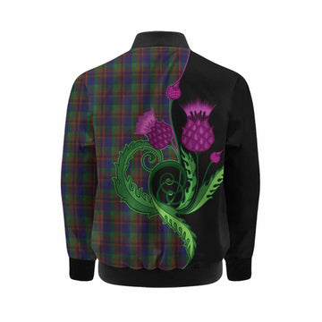 Mann Tartan Kid Bomber Jacket Traditional Scottish Thistle