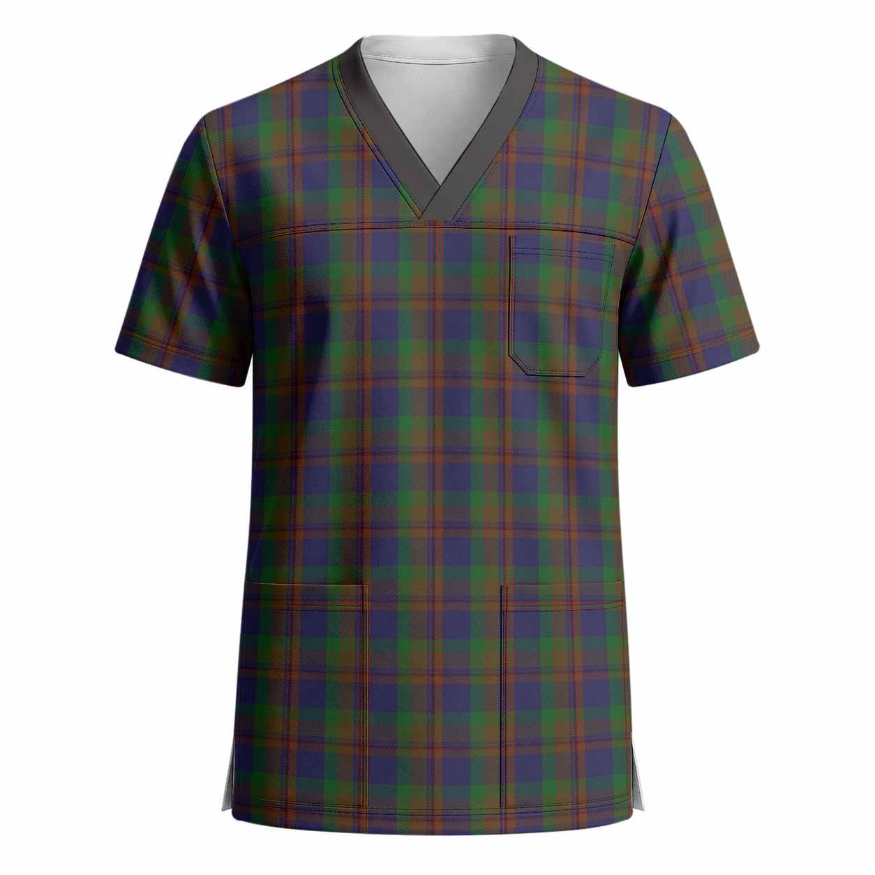 Mann Tartan Scrub Top - Tartan Vibes Clothing
