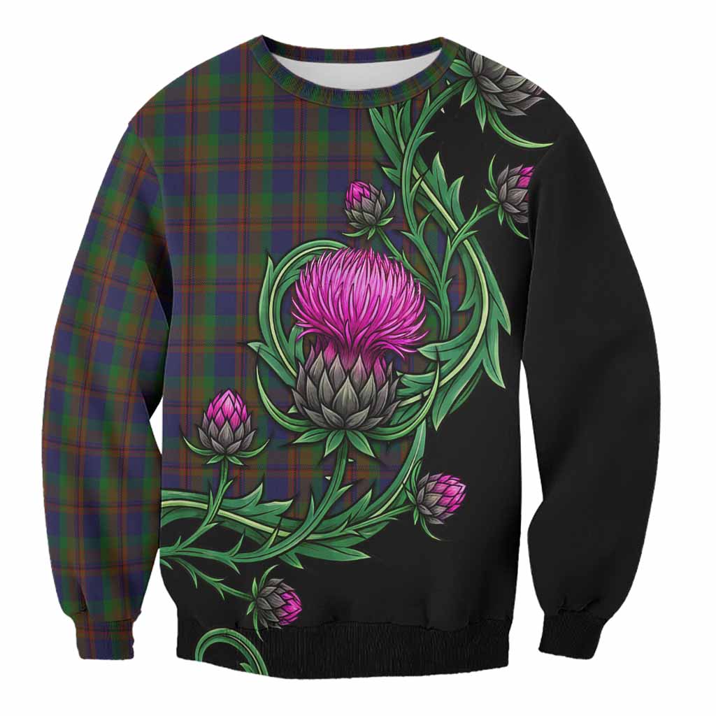 Mann Tartan Sweatshirt Resilient Scottish Thistle Unisex - Tartan Vibes Clothing