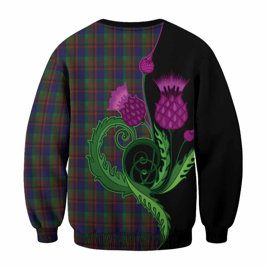 Mann Tartan Sweatshirt Traditional Scottish Thistle