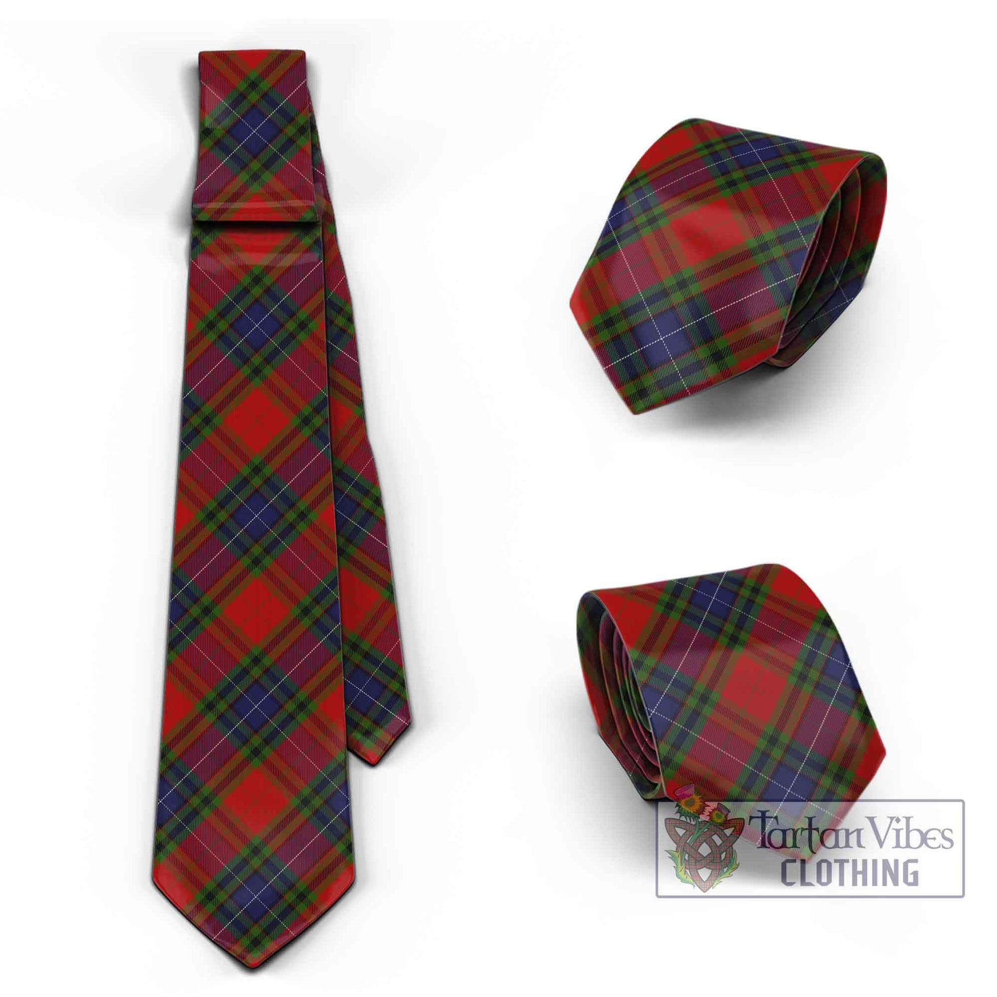 Manson Tartan Classic Necktie Cross Style Necktie One Size - Tartan Vibes Clothing