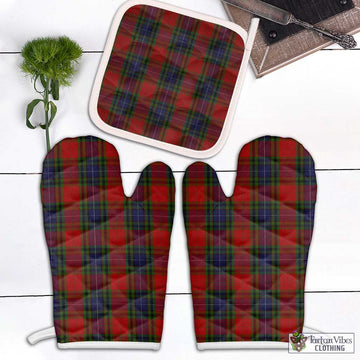 Manson Tartan Combo Oven Mitt & Pot-Holder Combo 2 Oven Mitt & 1 Pot-Holder Black - Tartan Vibes Clothing