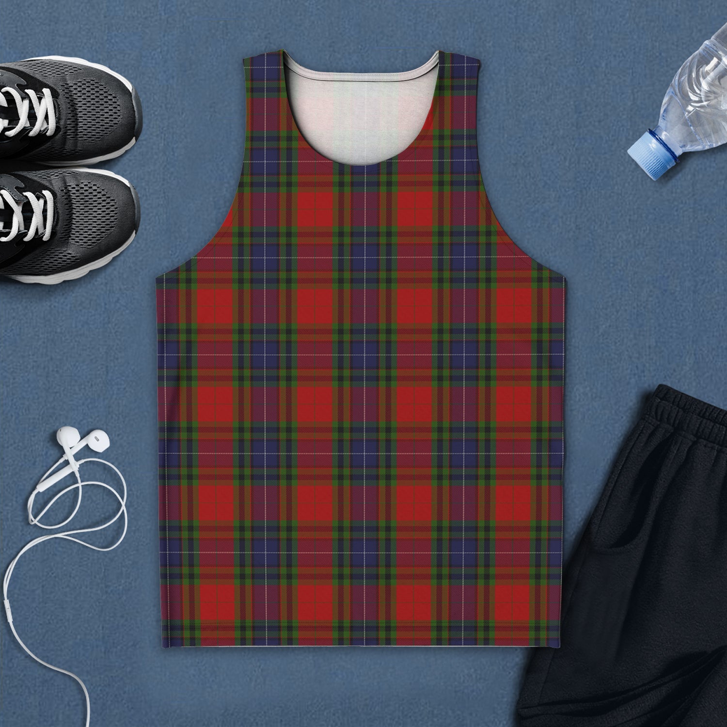 Manson Tartan Mens Tank Top 5XL - Tartan Vibes Clothing