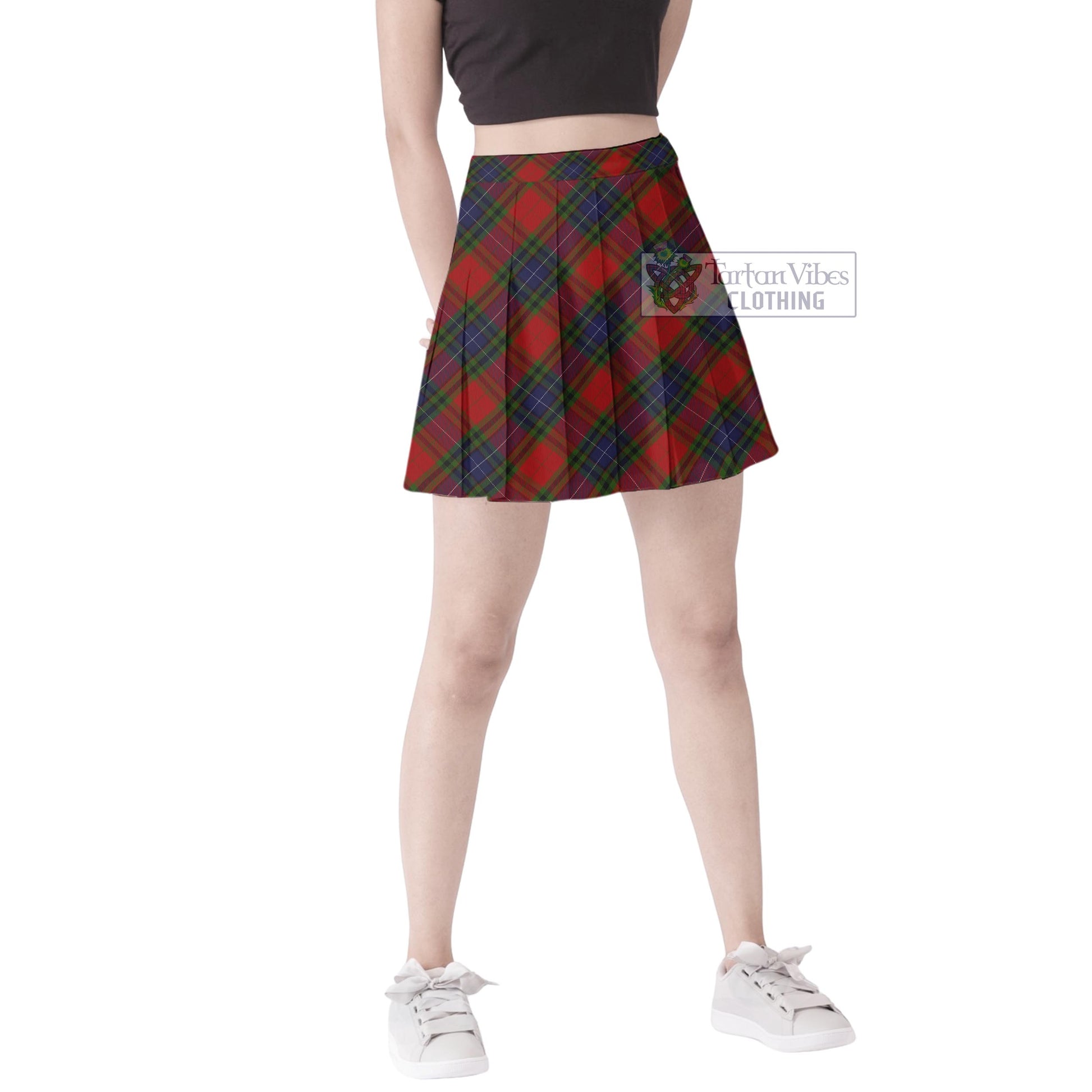 Manson Tartan Women's Plated Mini Skirt Cross Style Female - Tartan Vibes Clothing