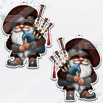 Manson Tartan Bagpiper Gnome Christmas Ornament - Tartan Vibes Clothing