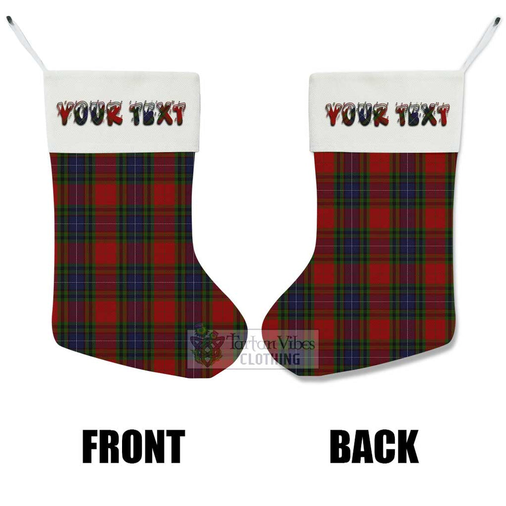Manson Tartan Christmas Stocking with Personalized Text - Tartan Vibes Clothing