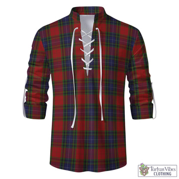 Manson Tartan Men's Scottish Traditional Jacobite Ghillie Kilt Shirt - Tartan Vibes Clothing