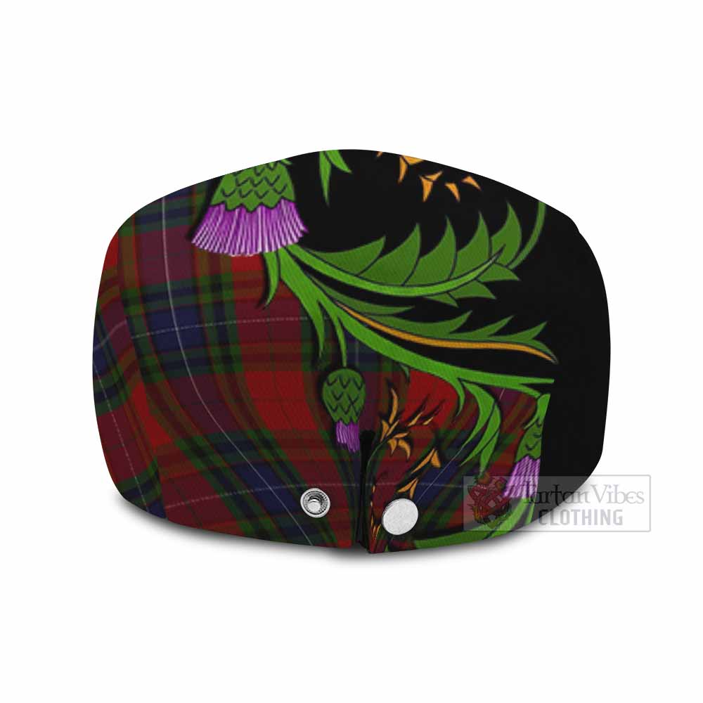 Manson Tartan Flat Cap, Jeff Cap Scottish Thistle Pride Heritage Art
