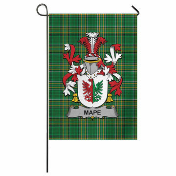 Mape Irish Clan Tartan Garden Flag with Coat of Arms