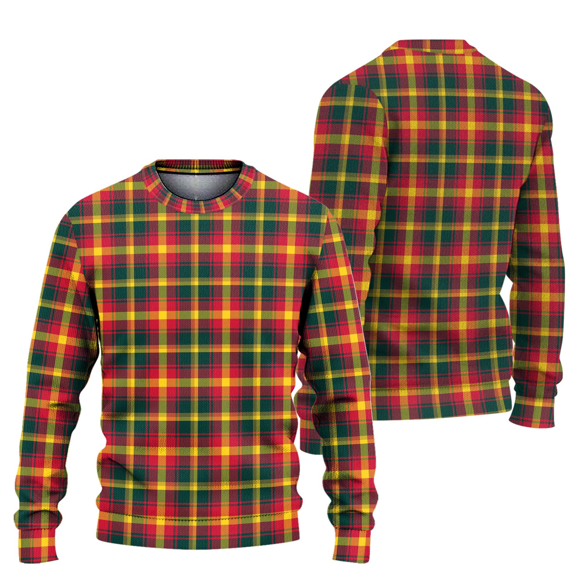 Maple Leaf Canada Tartan Knitted Sweater Unisex - Tartanvibesclothing