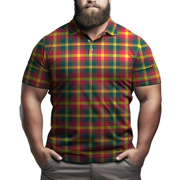 Maple Leaf Canada Tartan Mens Polo Shirt