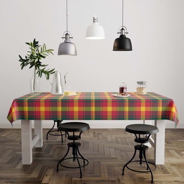 Maple Leaf Canada Tartan Tablecloth