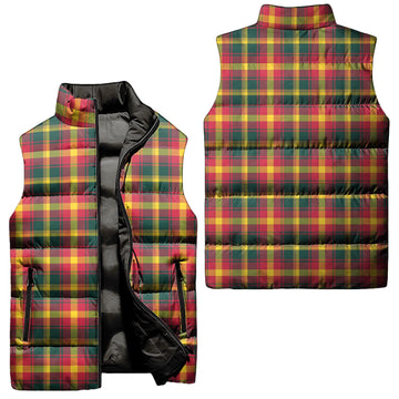 Maple Leaf Canada Tartan Sleeveless Puffer Jacket