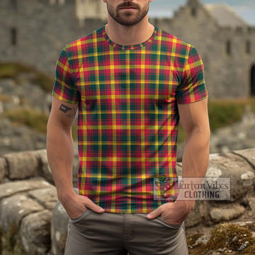 Maple Leaf Canada Tartan Cotton T-Shirt
