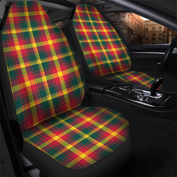 Maple Leaf Canada Tartan Car Seat Cover