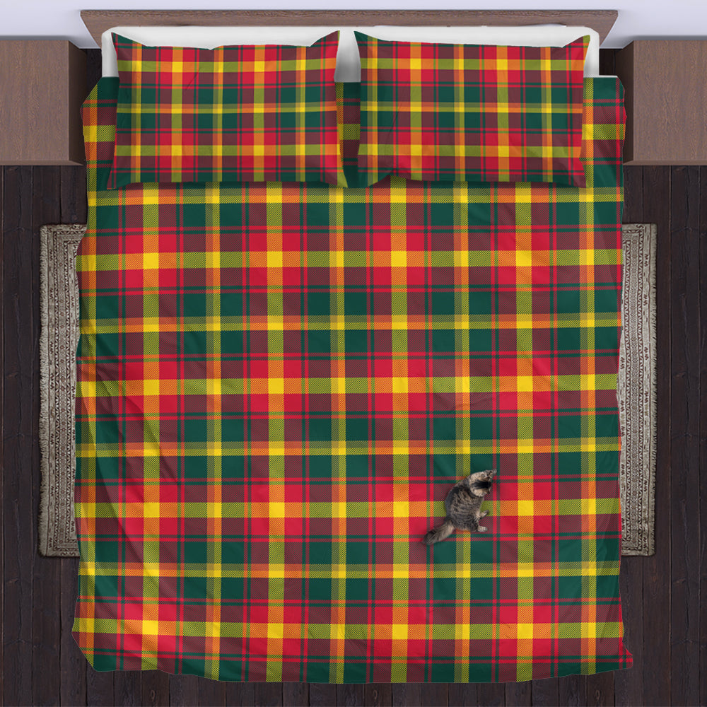 maple-leaf-canada-tartan-bedding-set
