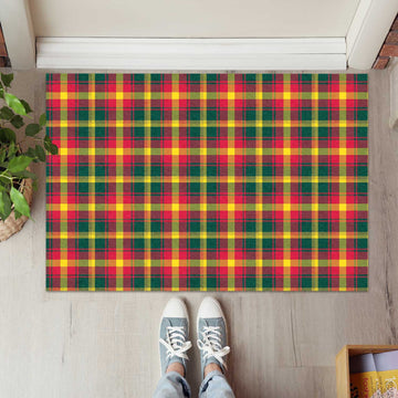 Maple Leaf Canada Tartan Rubber Doormat