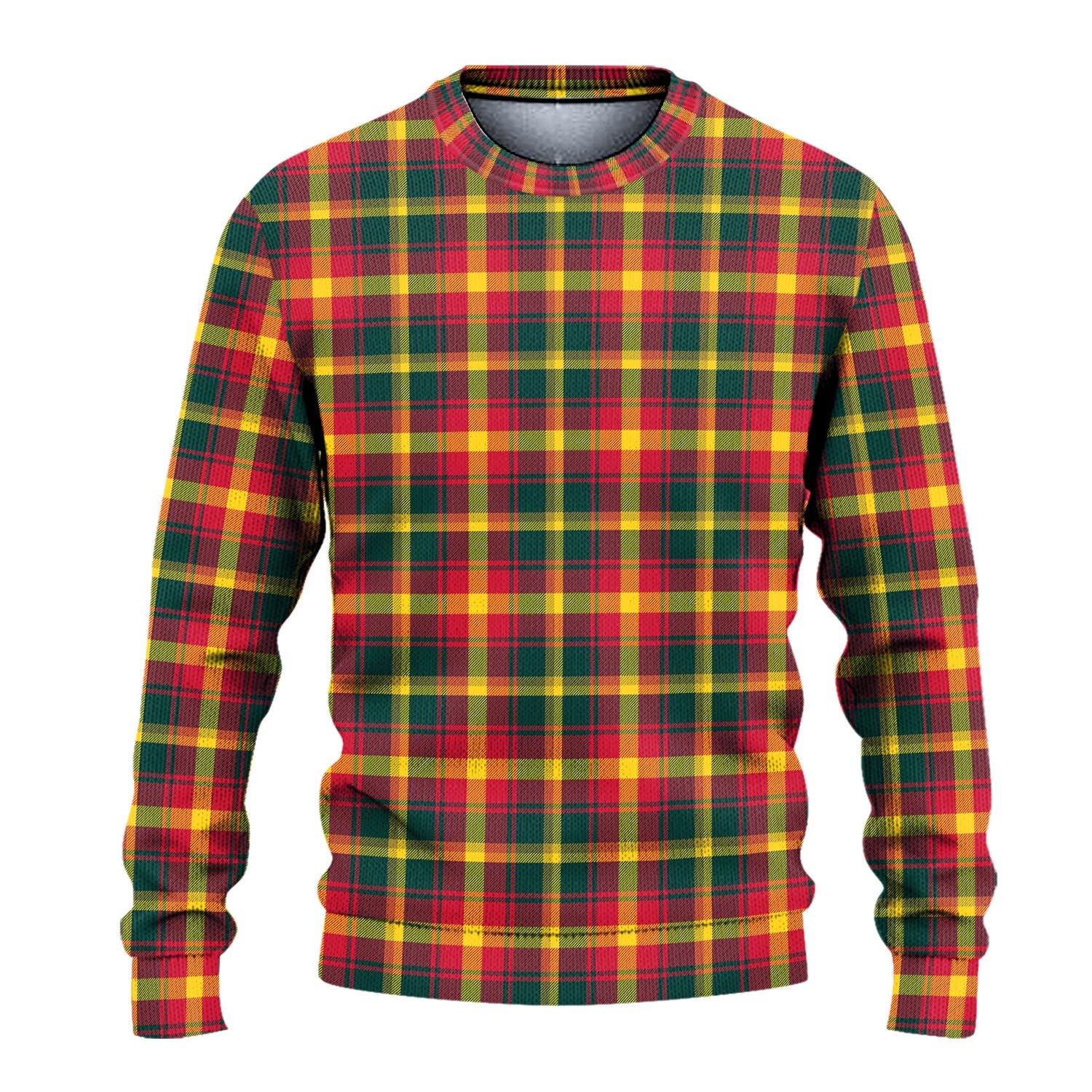 Maple Leaf Canada Tartan Knitted Sweater - Tartanvibesclothing