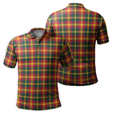 Maple Leaf Canada Tartan Mens Polo Shirt