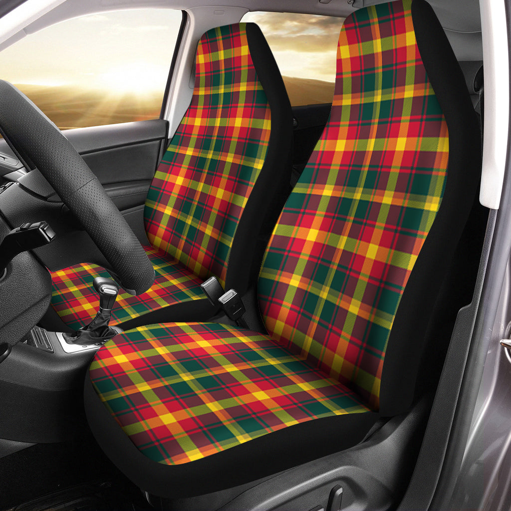 Maple Leaf Canada Tartan Car Seat Cover - Tartanvibesclothing