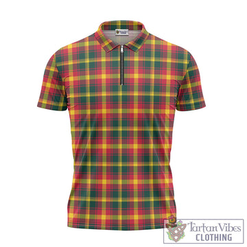 Maple Leaf Canada Tartan Zipper Polo Shirt
