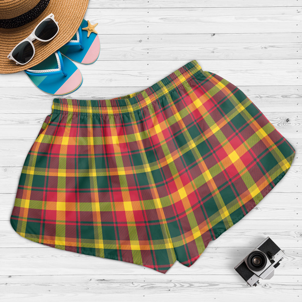 maple-leaf-canada-tartan-womens-shorts