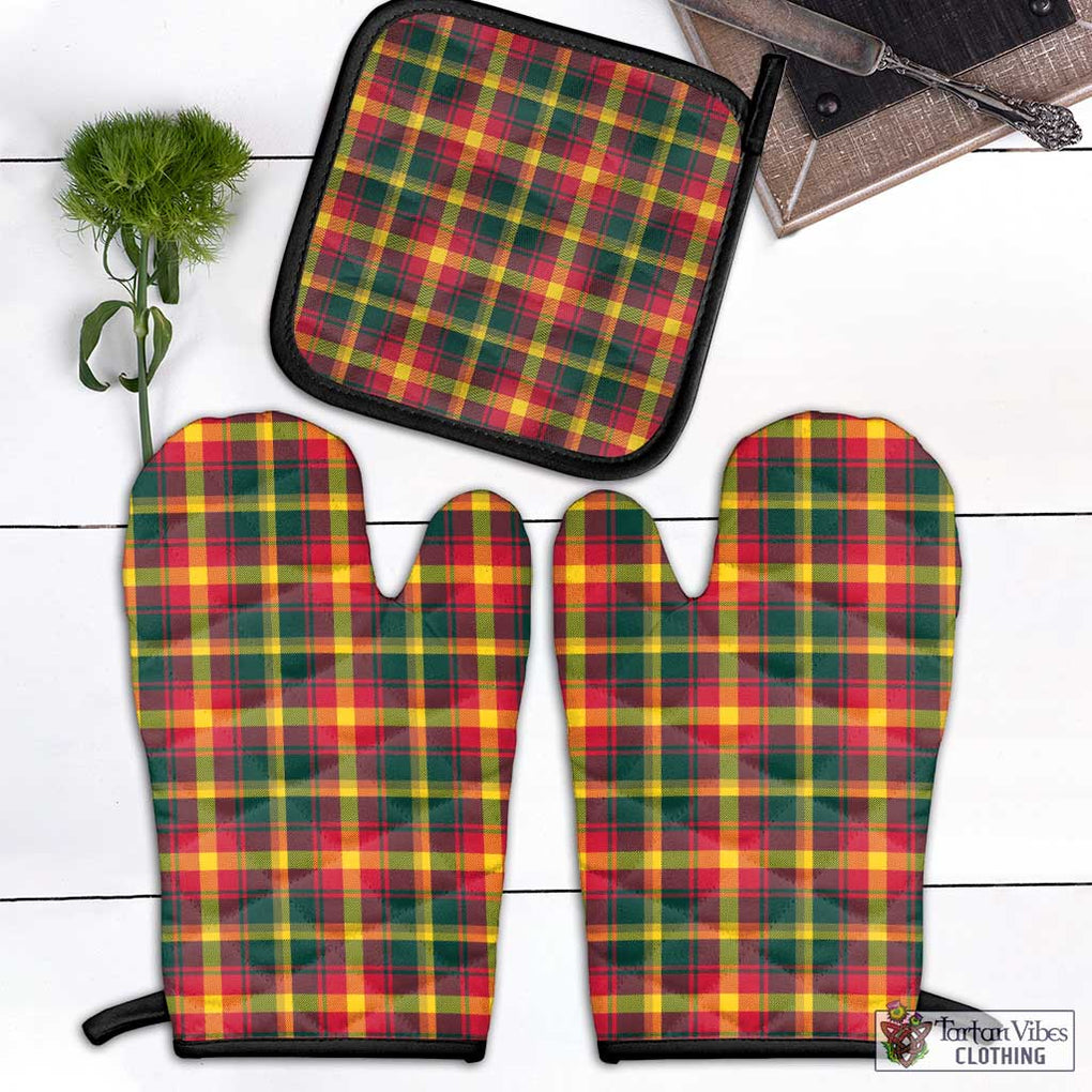 Maple Leaf Canada Tartan Combo Oven Mitt & Pot-Holder - Tartan Vibes Clothing