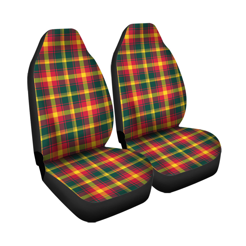 Maple Leaf Canada Tartan Car Seat Cover - Tartanvibesclothing
