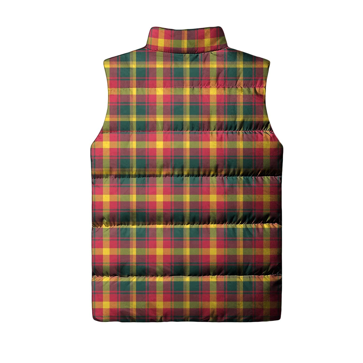 Maple Leaf Canada Tartan Sleeveless Puffer Jacket - Tartanvibesclothing