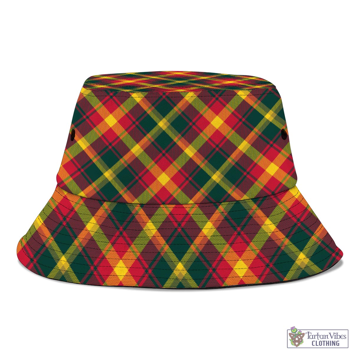 Tartan Vibes Clothing Maple Leaf Canada Tartan Bucket Hat