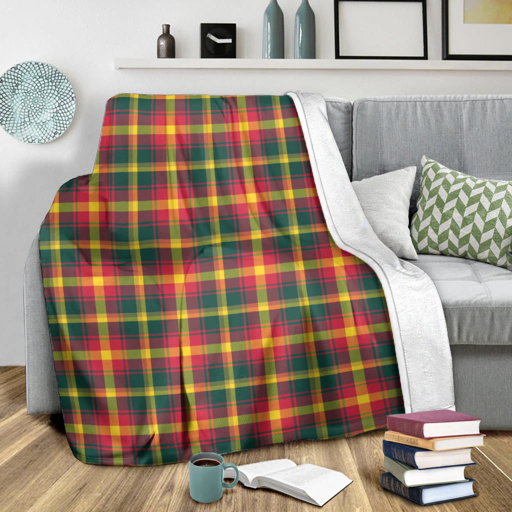 Maple Leaf Canada Tartan Blanket - Tartan Vibes Clothing