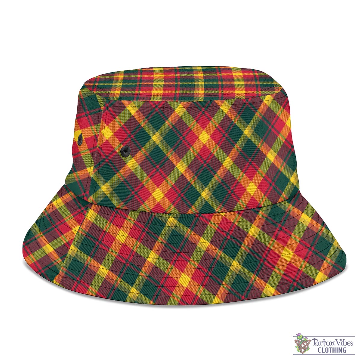 Tartan Vibes Clothing Maple Leaf Canada Tartan Bucket Hat