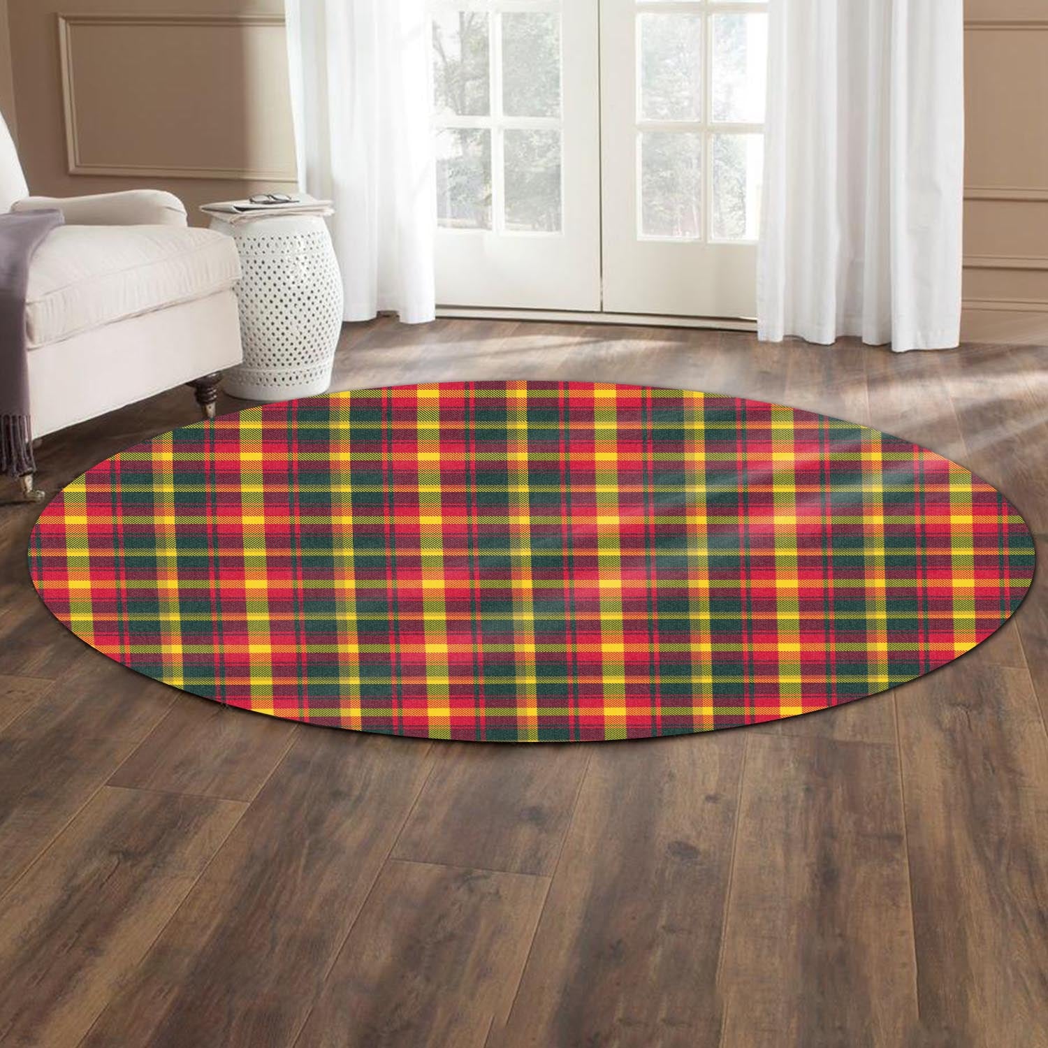 maple-leaf-canada-tartan-round-rug