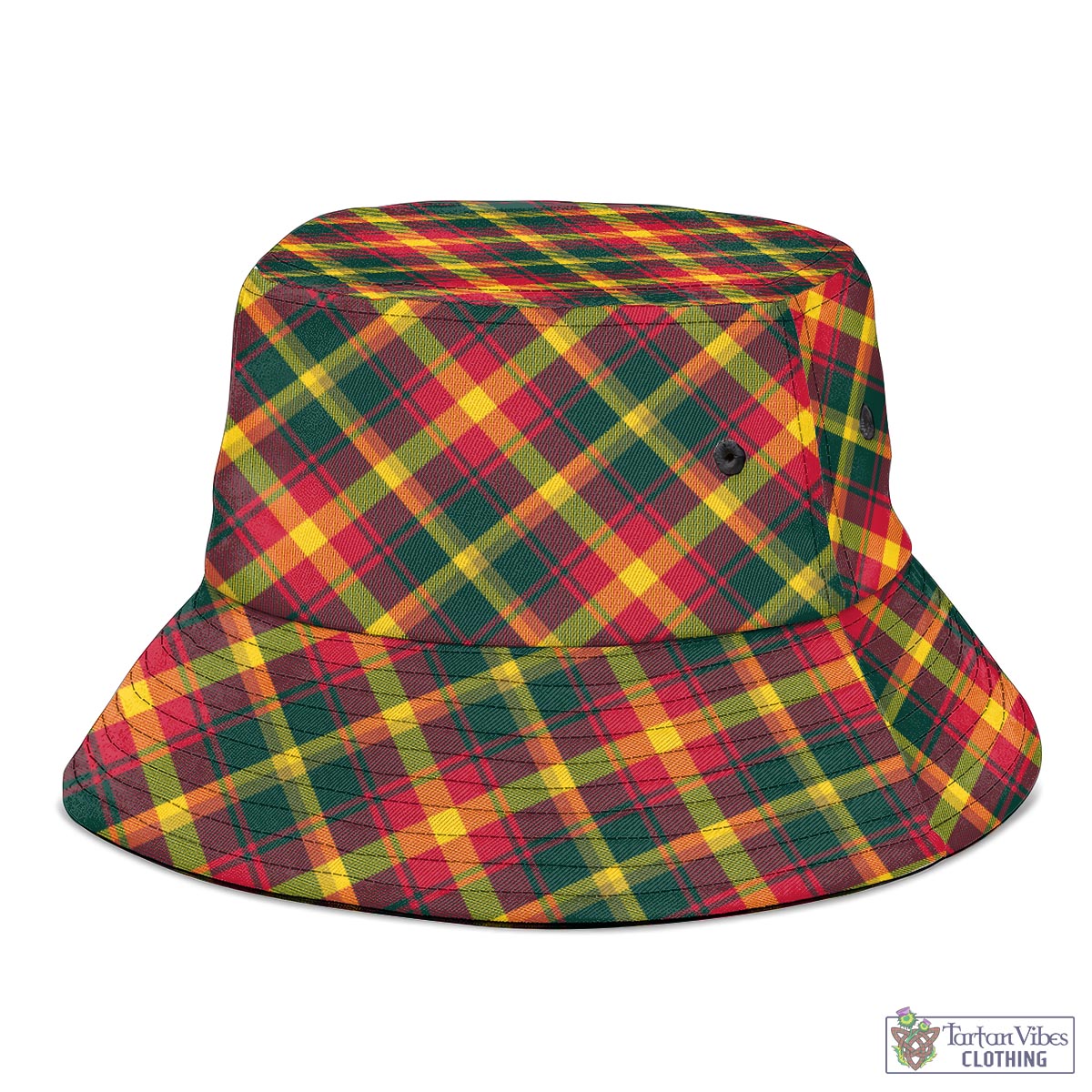 Tartan Vibes Clothing Maple Leaf Canada Tartan Bucket Hat