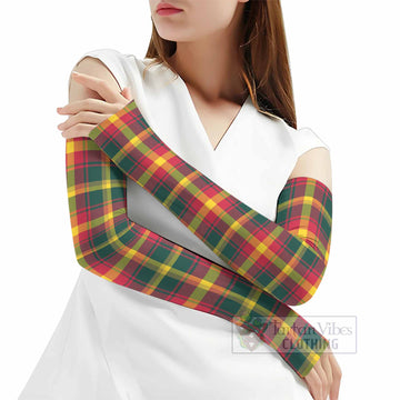 Maple Leaf Canada Tartan Arm Sleeves
