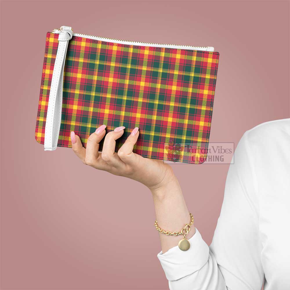 Tartan Vibes Clothing Maple Leaf Canada Tartan Clutch Bag