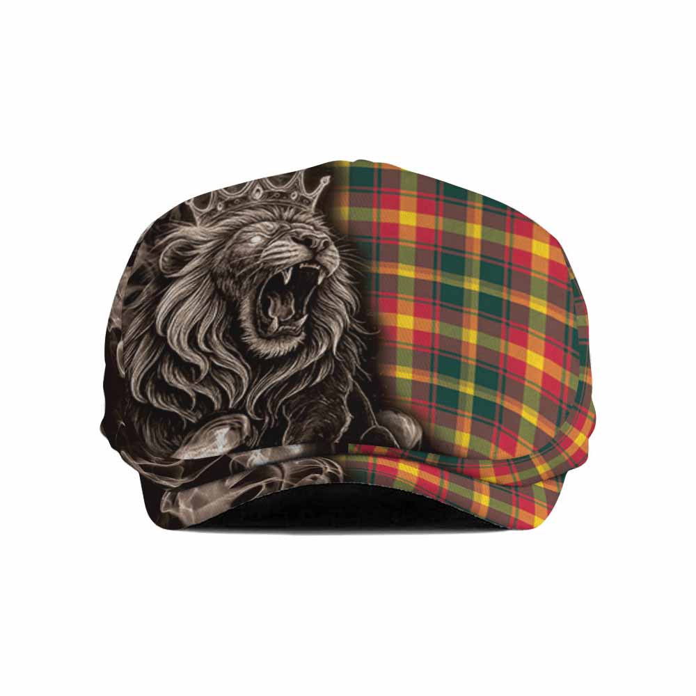 Maple Leaf Canada Tartan Flat Cap, Jeff Cap Roaring Lion Heritage