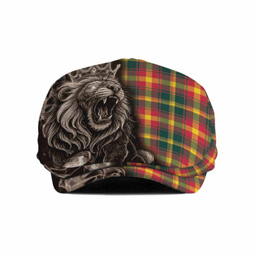 Maple Leaf Canada Tartan Flat Cap, Jeff Cap Roaring Lion Heritage