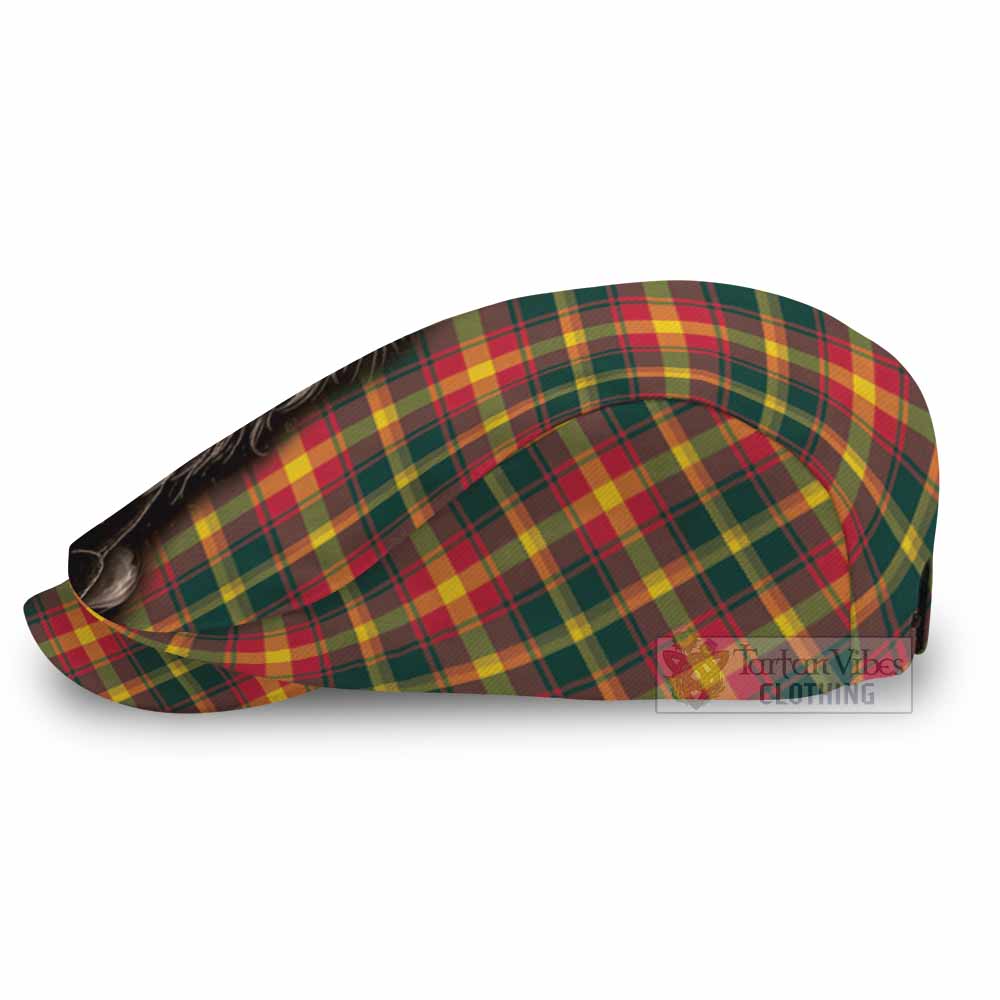 Maple Leaf Canada Tartan Flat Cap, Jeff Cap Roaring Lion Heritage