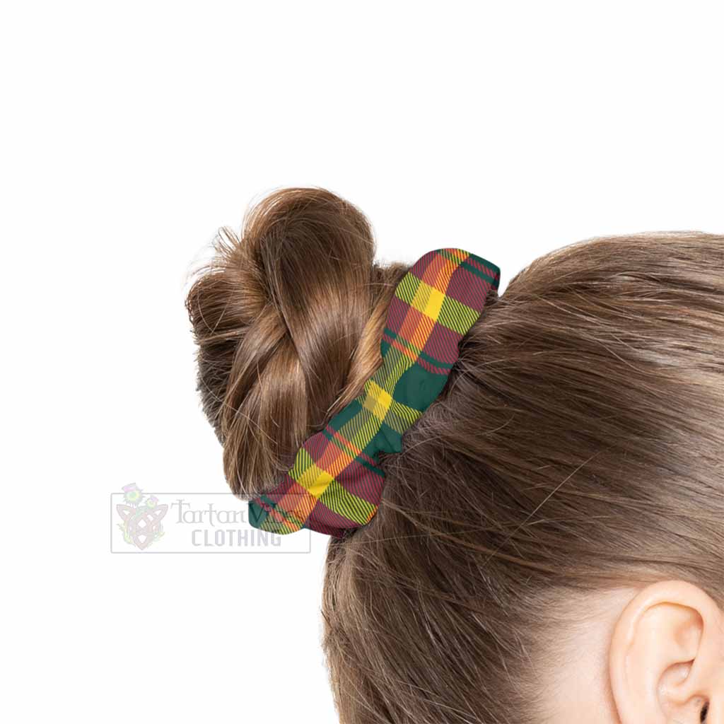 Maple Leaf Canada Tartan Hair Scrunchie - Tartan Vibes Clothing