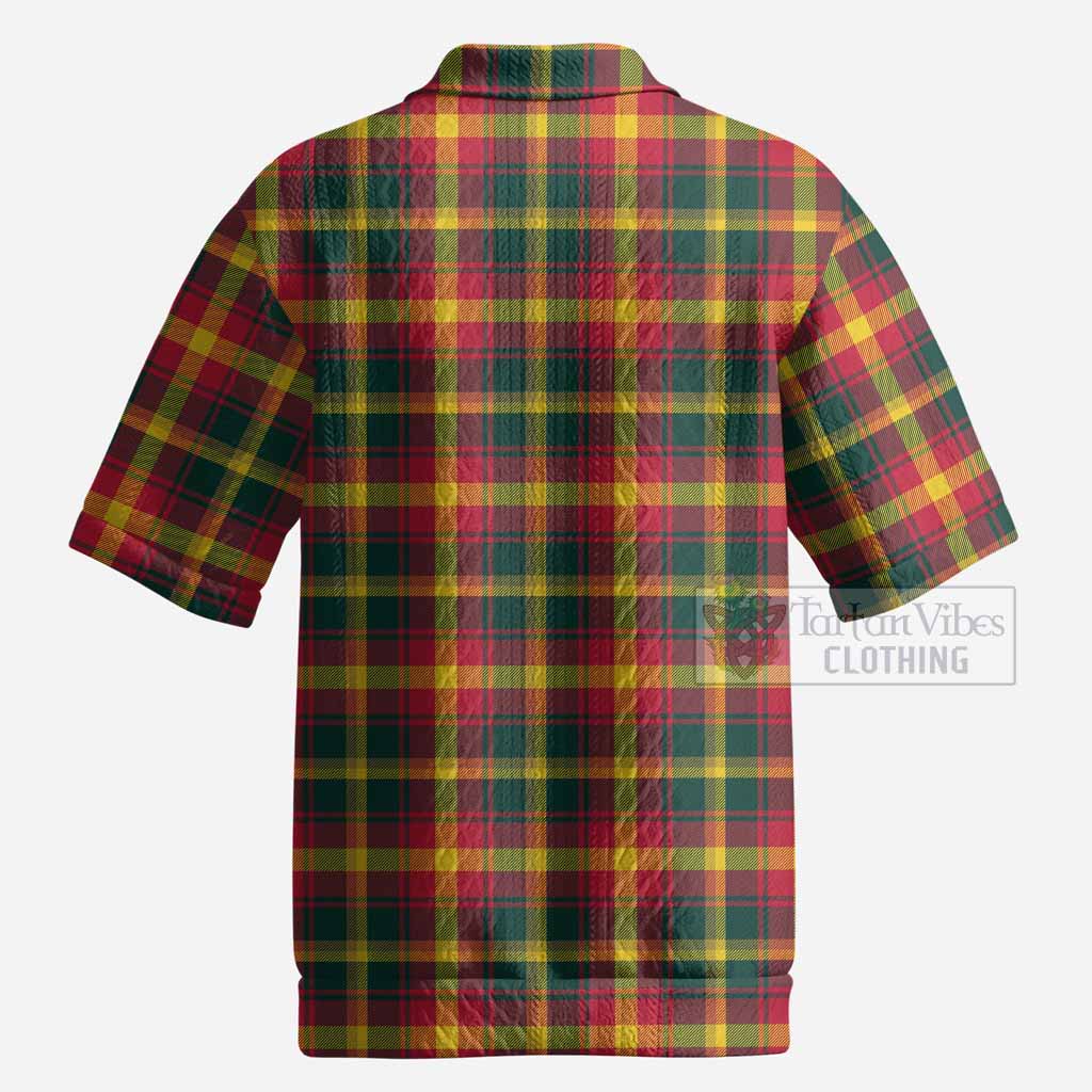 Maple Leaf Canada Tartan Men’s Polo Sweater Top