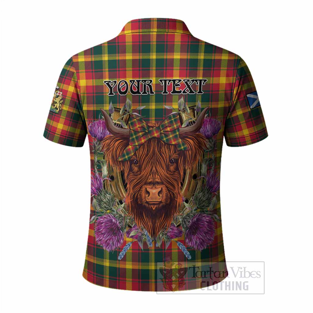 Maple Leaf Canada Tartan Polo Shirt Scottish Thistle Heilan Coo - Tartan Vibes Clothing