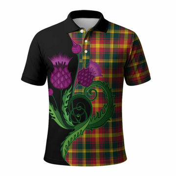 Maple Leaf Canada Tartan Polo Shirt Traditional Scottish Thistle